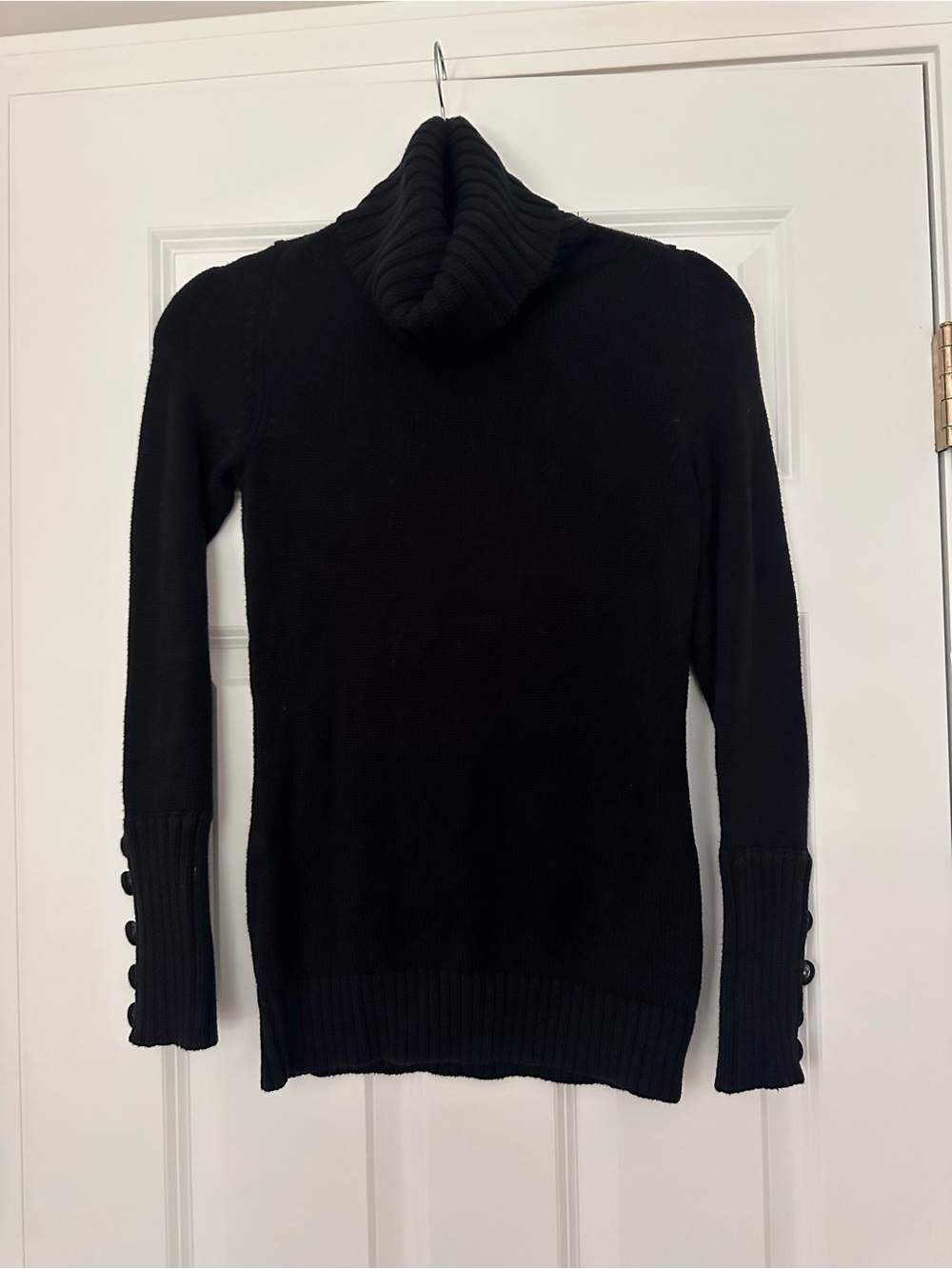 Banana Republic Black Knit Turtleneck Sweater